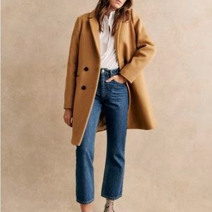 Sezane Johnson Coat in Camel (size 42)